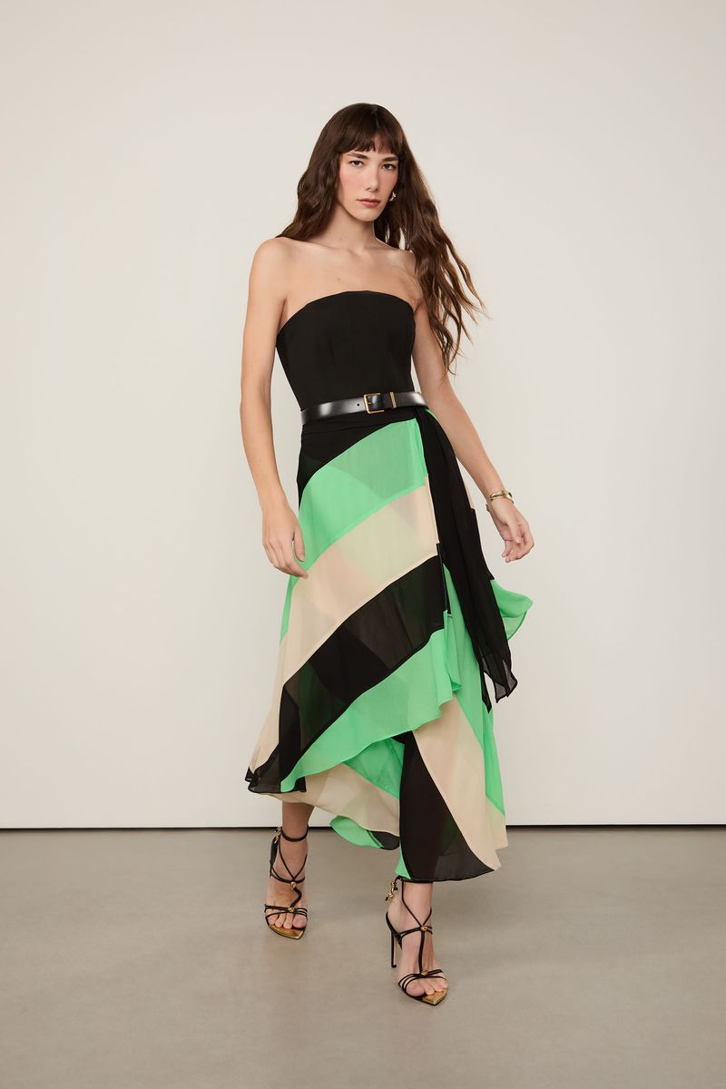Top De Crepe Justo Preto