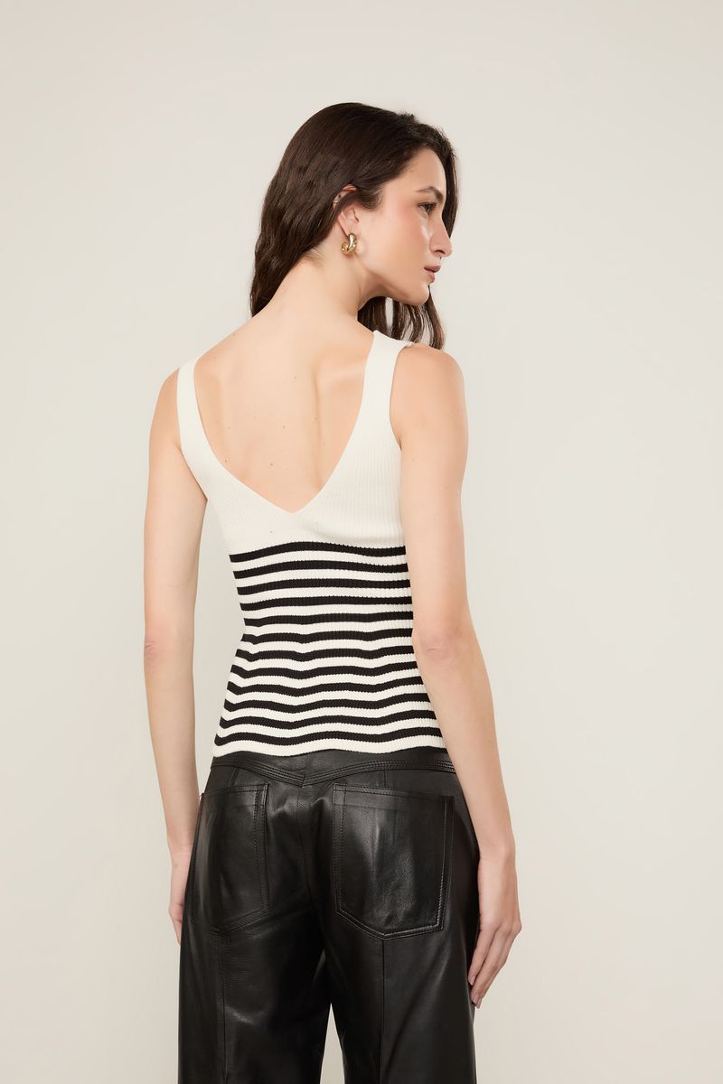 Blusa De Tricot Peplum Listrada