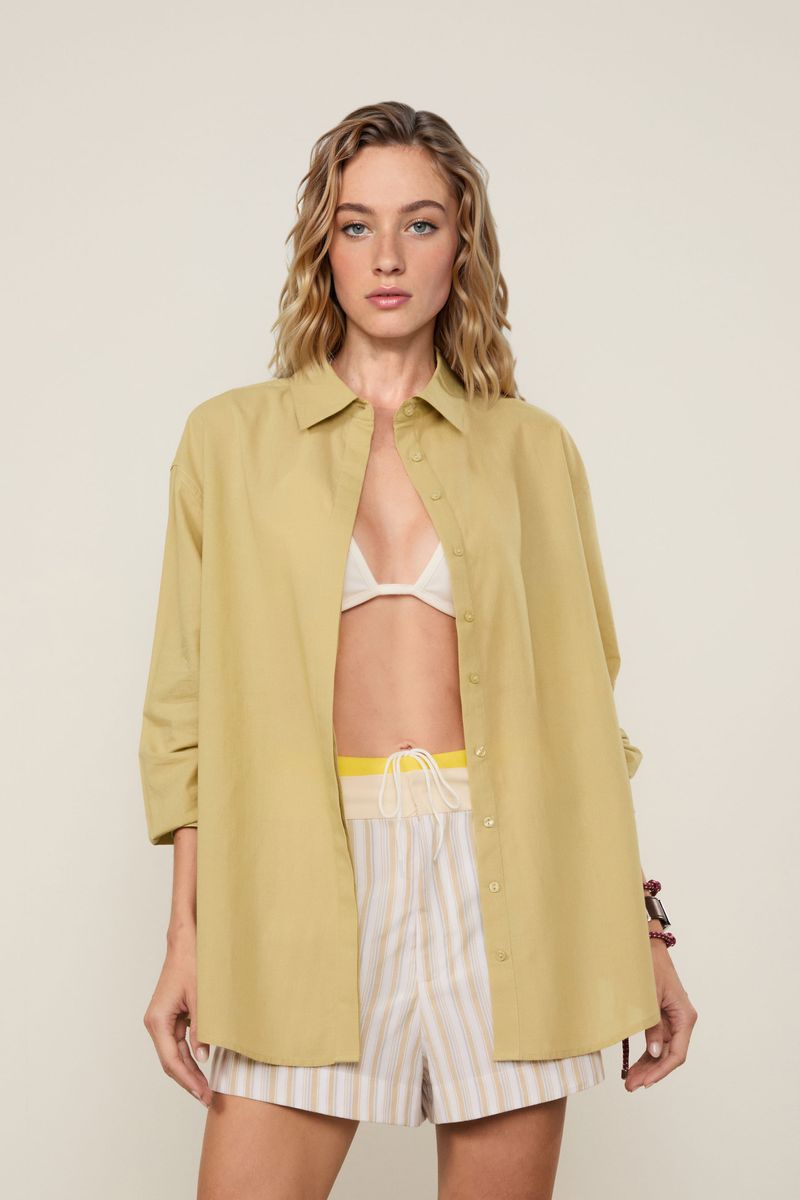 Camisa Cotton Com Bolso