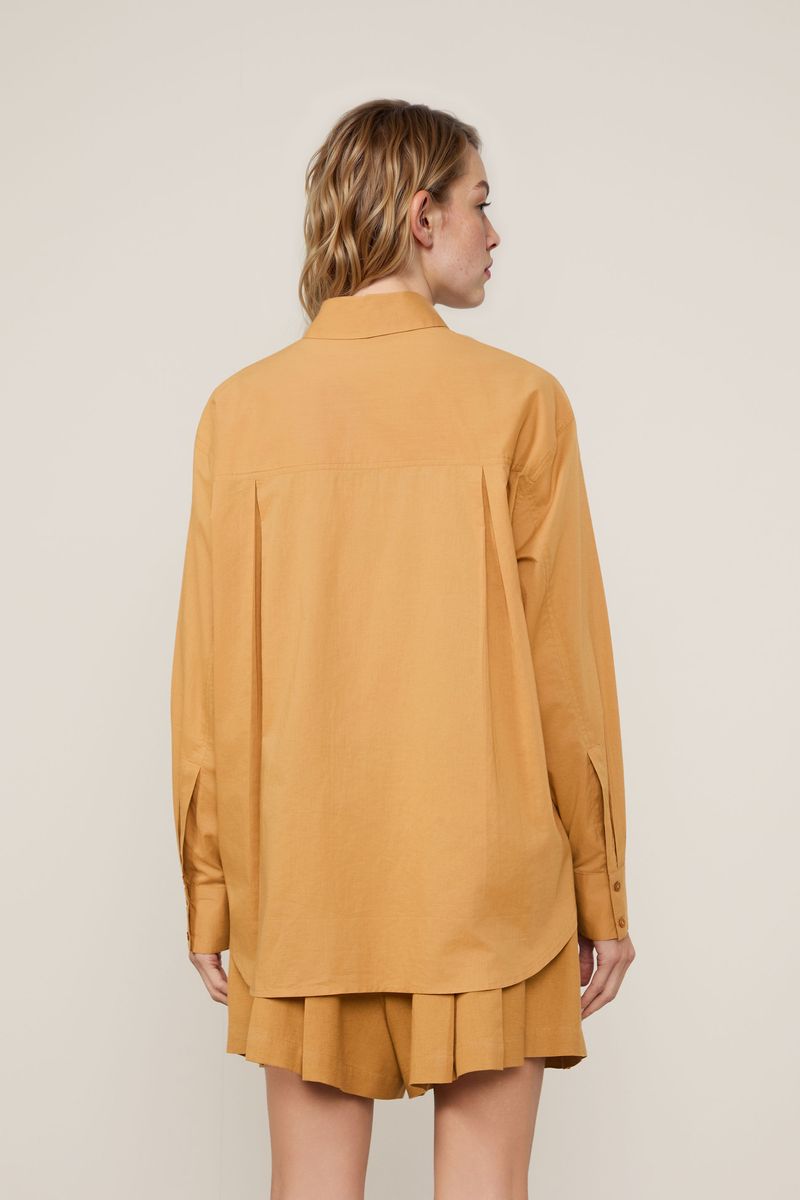 Camisa Cotton Lisa Alongada