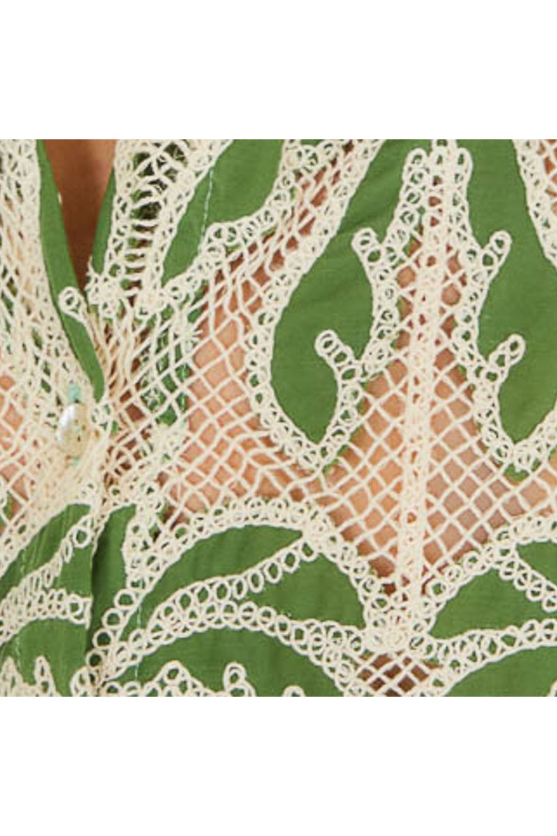Camisa Artesanal Flor De Cacto
