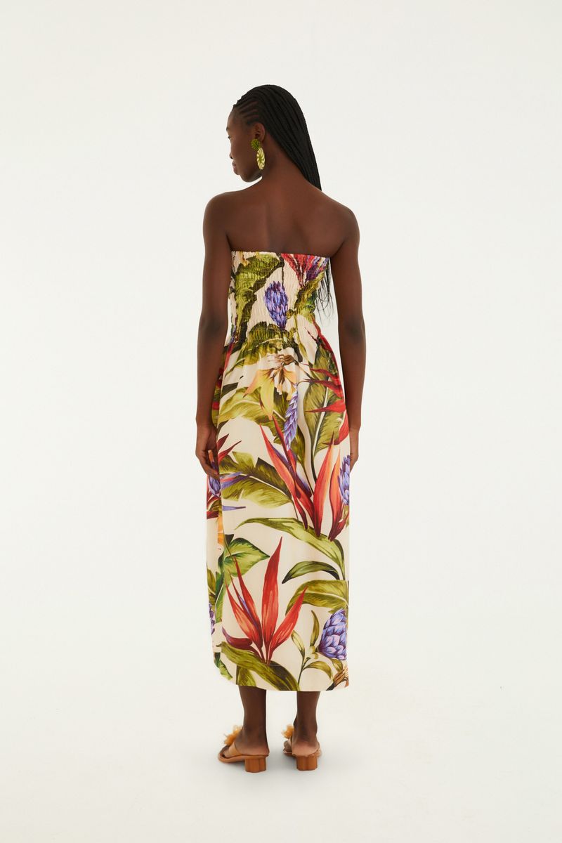 Vestido Midi Estampado Florarte