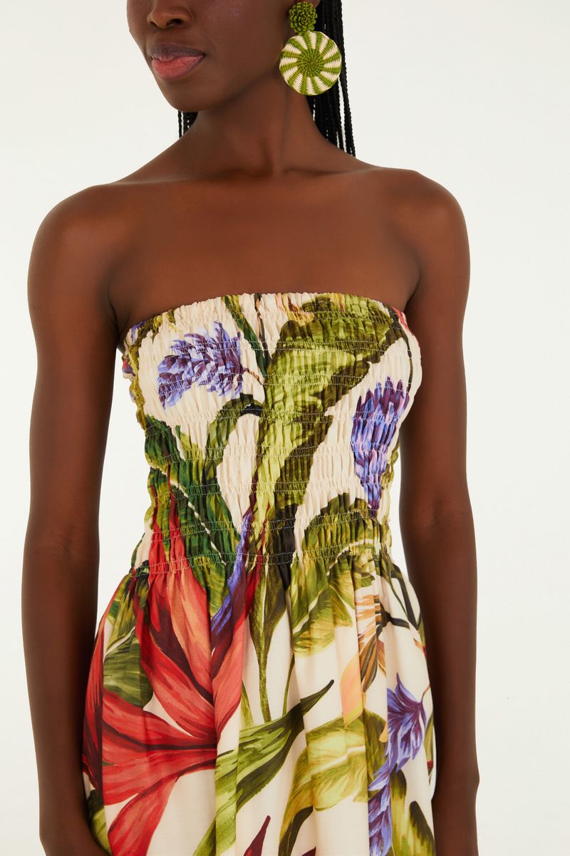 Vestido Midi Estampado Florarte