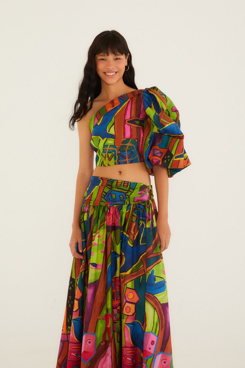 Saia Estampada Tropical Sound System