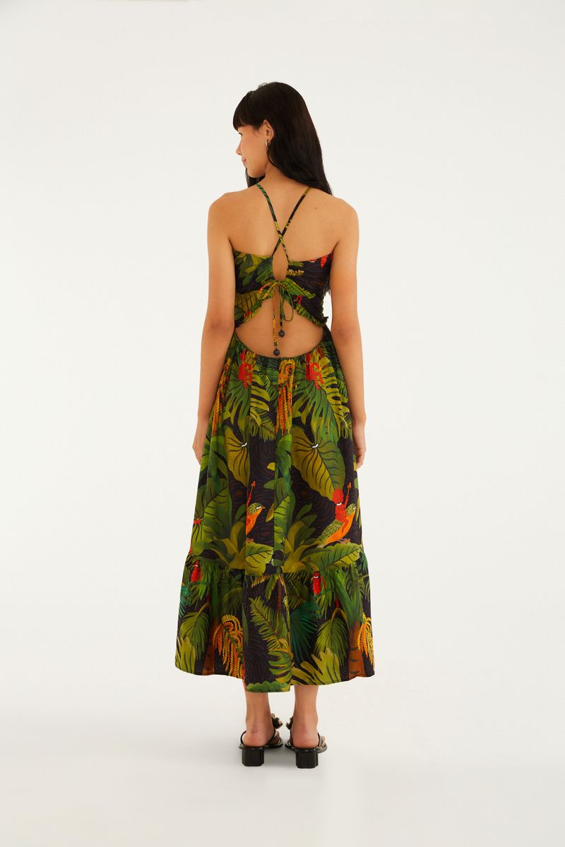 Vestido Midi Estampado Enkantados