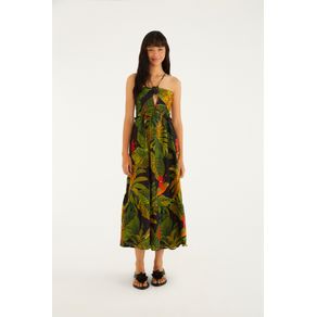 Vestido Midi Estampado Enkantados