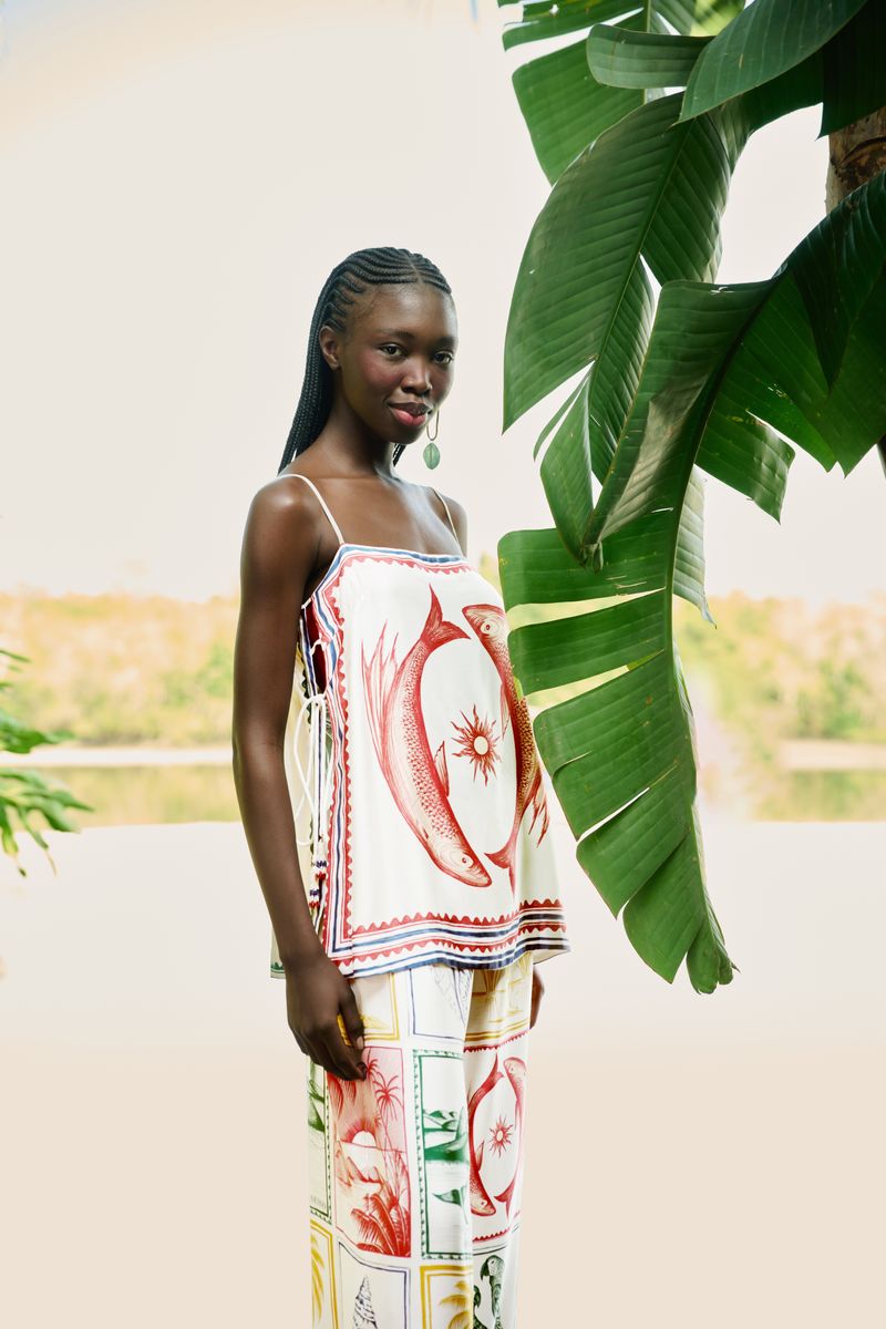 Regata Estampada Brasil Vintage