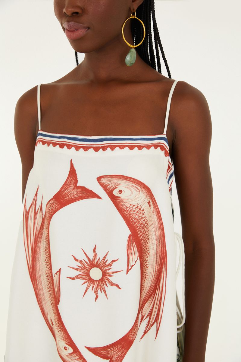 Regata Estampada Brasil Vintage