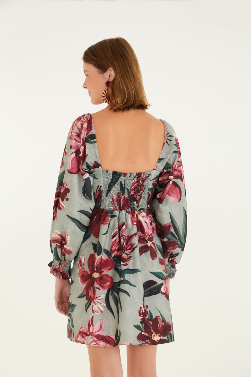 Vestido Curto Estampado Lineia