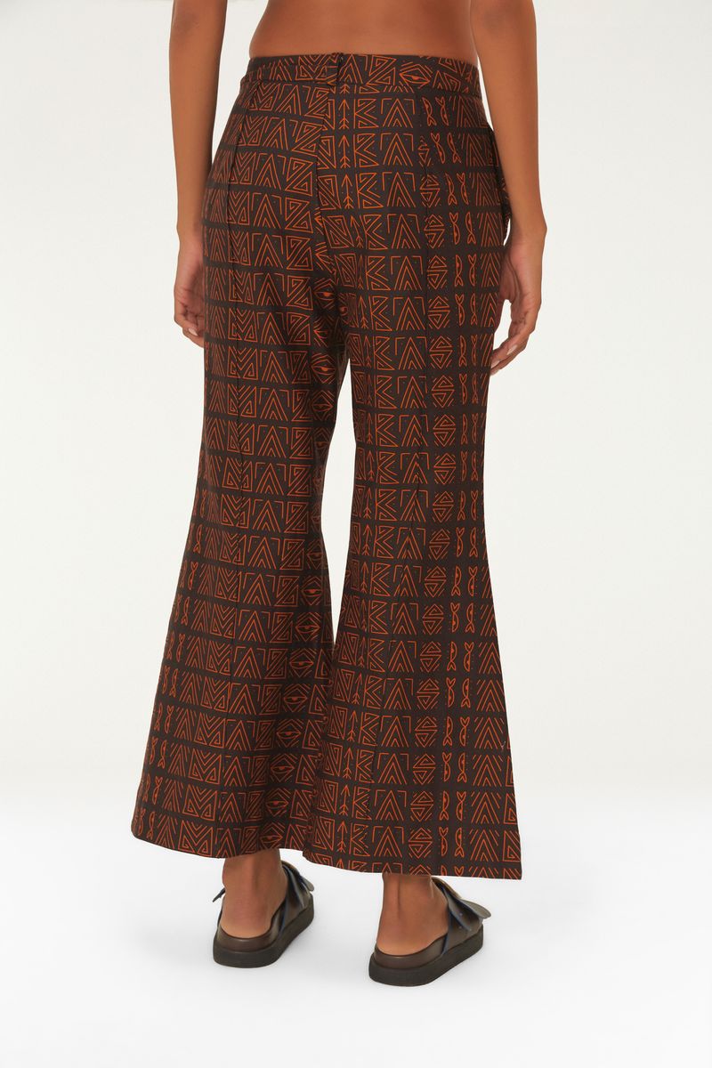 Calça Estampada Tipográfico Amazônia