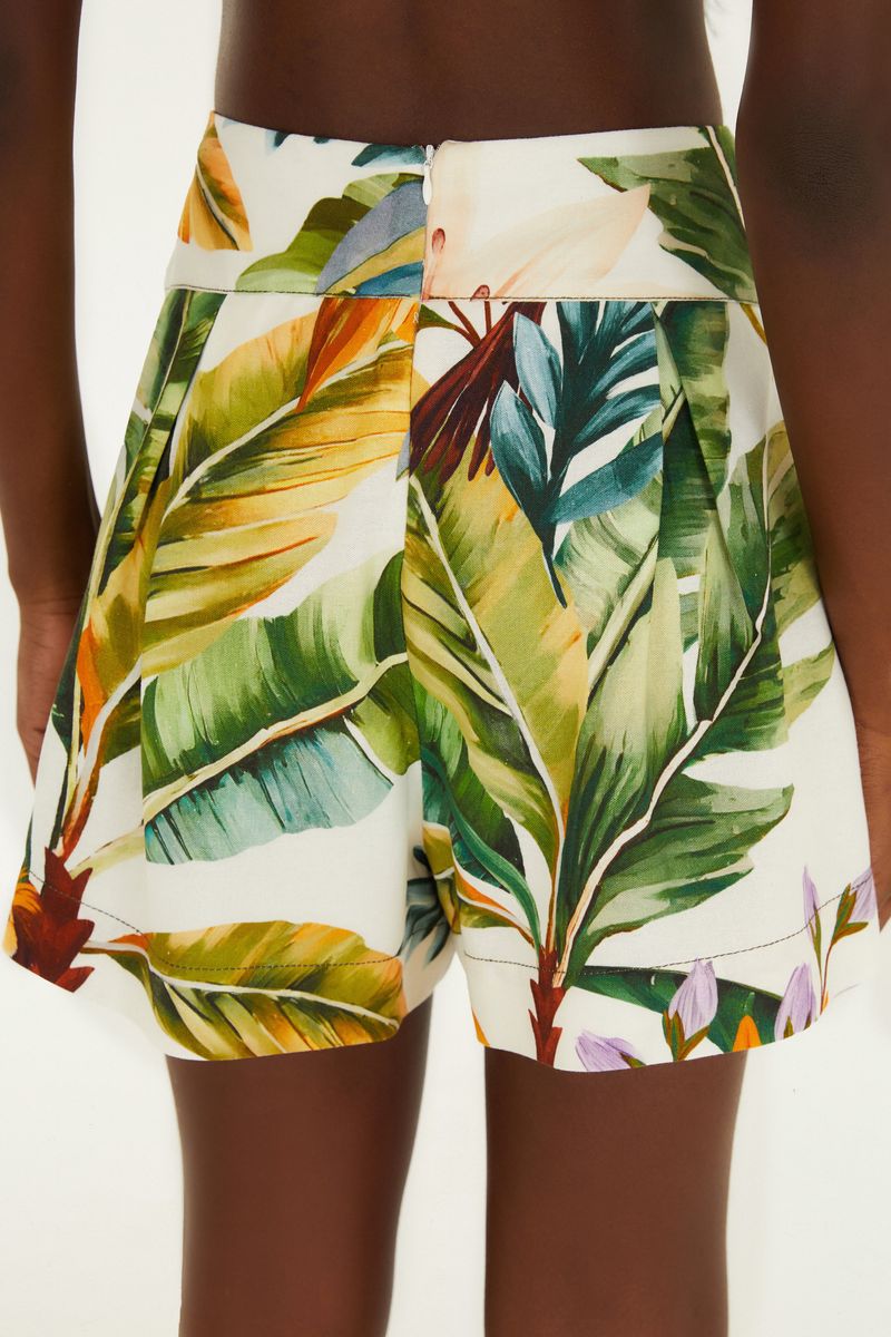 Short Pala Estampado Tropicália