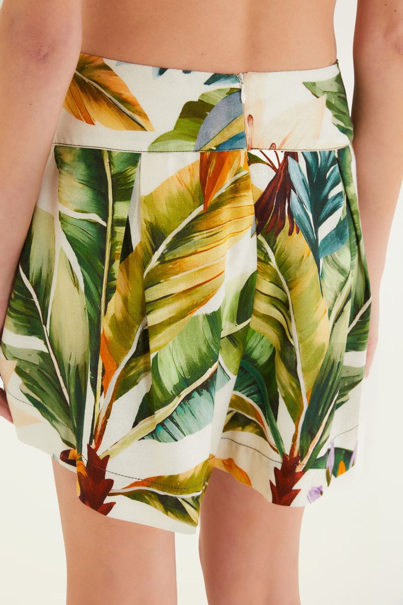 Short Pala Estampado Tropicália