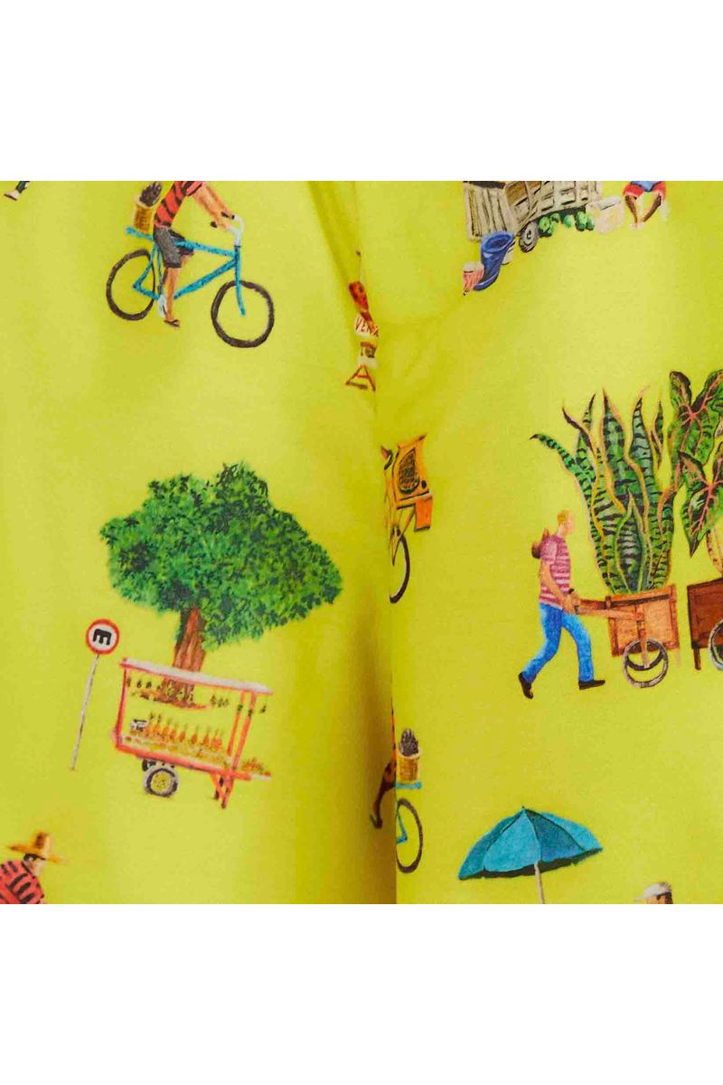 Short Estampado Vida Sobre Rodas