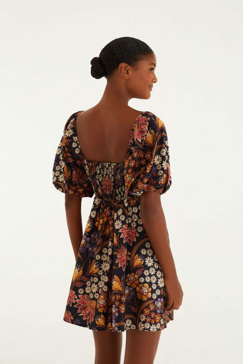 Vestido Curto Estampado Lili