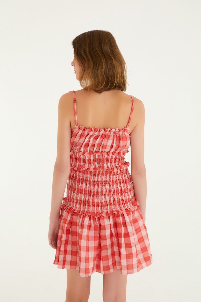Vestido Curto Xadrez Trancoso