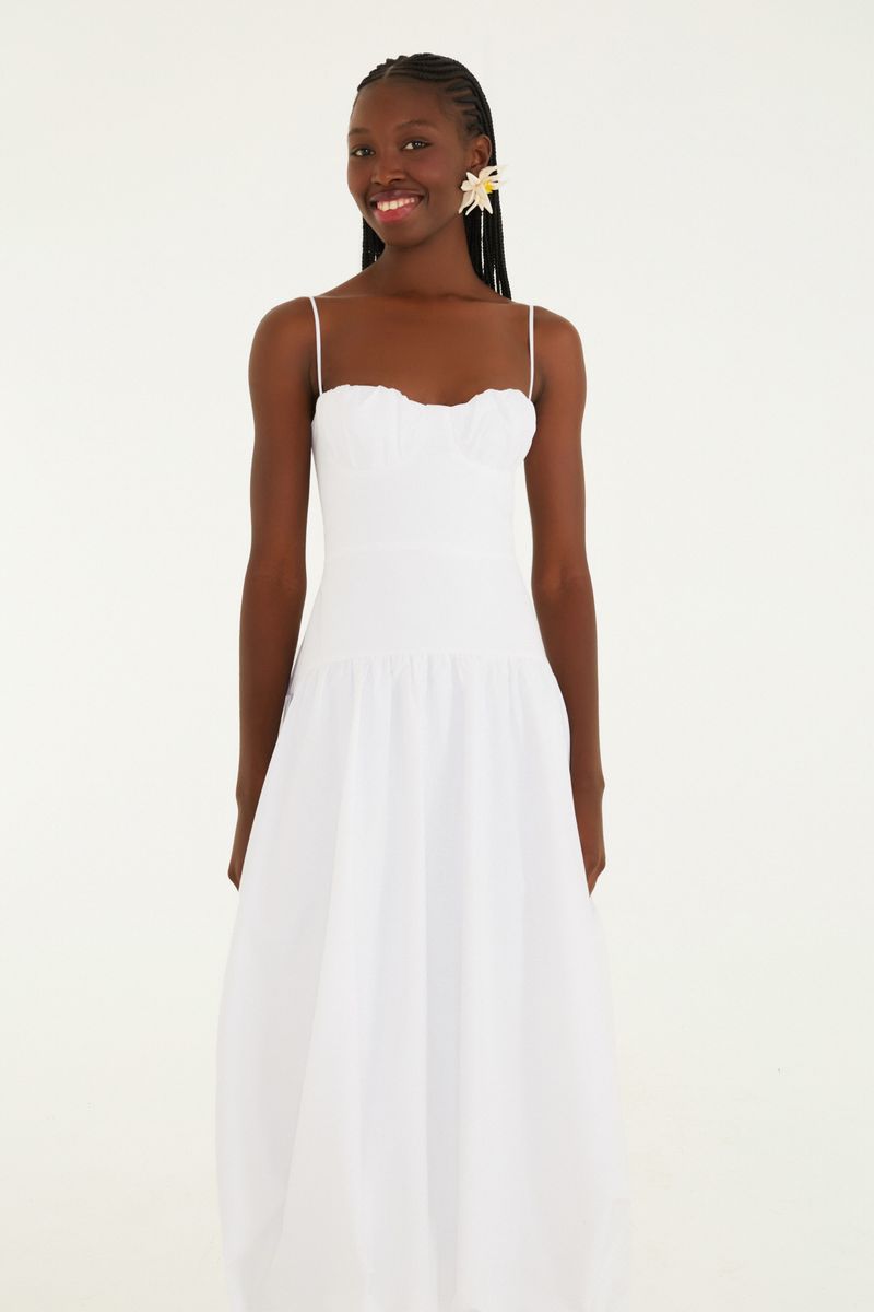 Vestido Balonê Alcinhas Meia Taça
