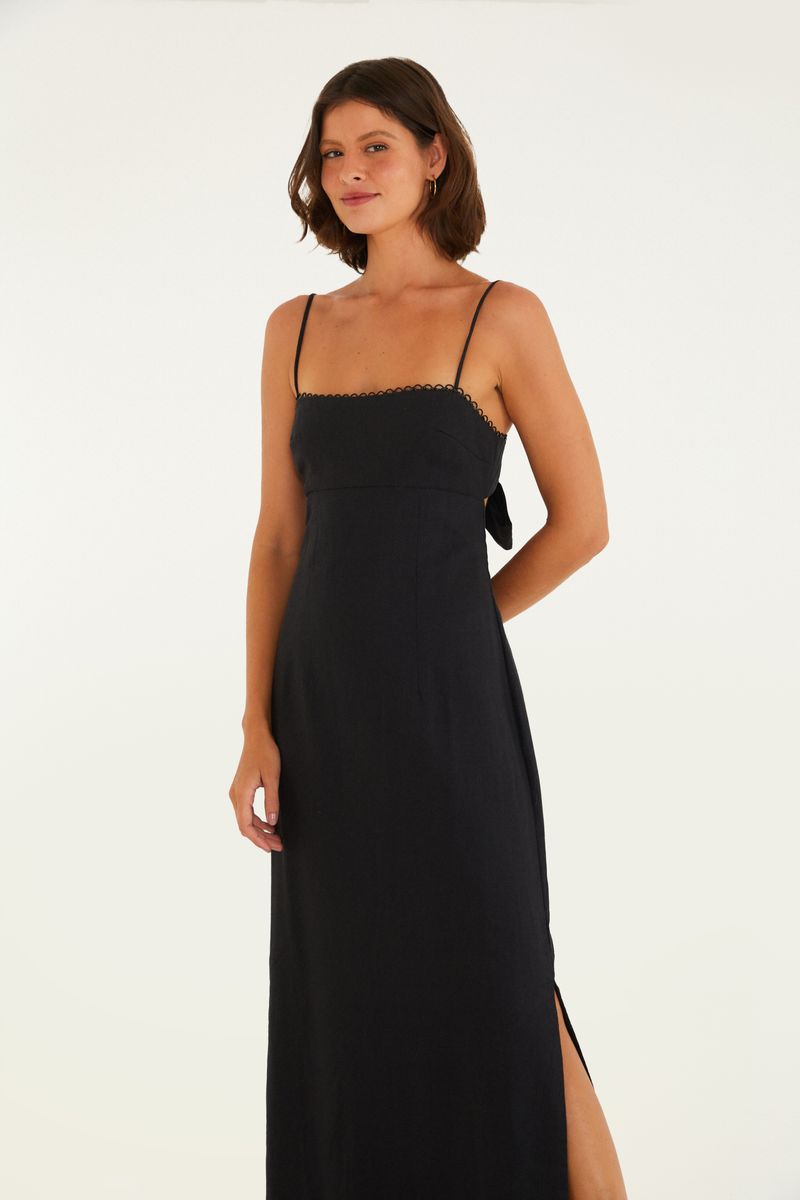 Vestido Reto Alcinhas