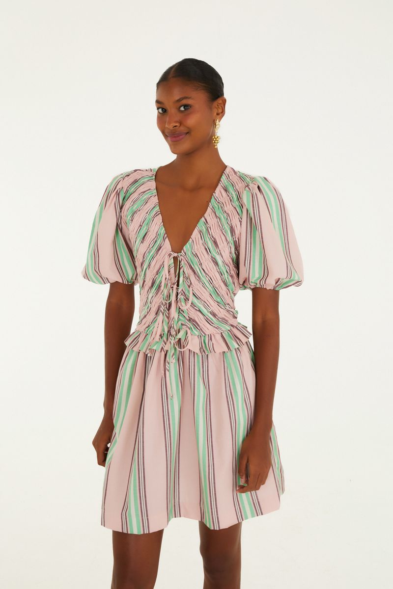 Vestido Curto Lastex Listra Licor