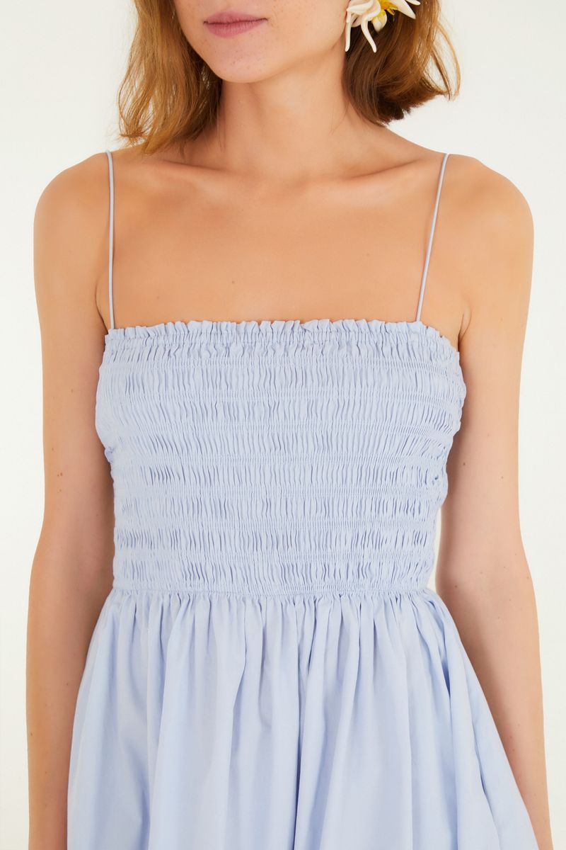 Vestido Curto Lastex Alcinhas