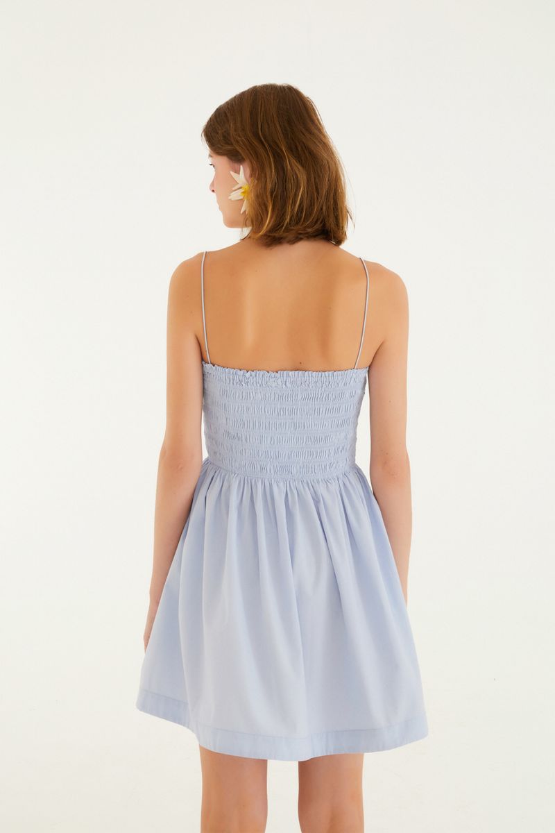 Vestido Curto Lastex Alcinhas