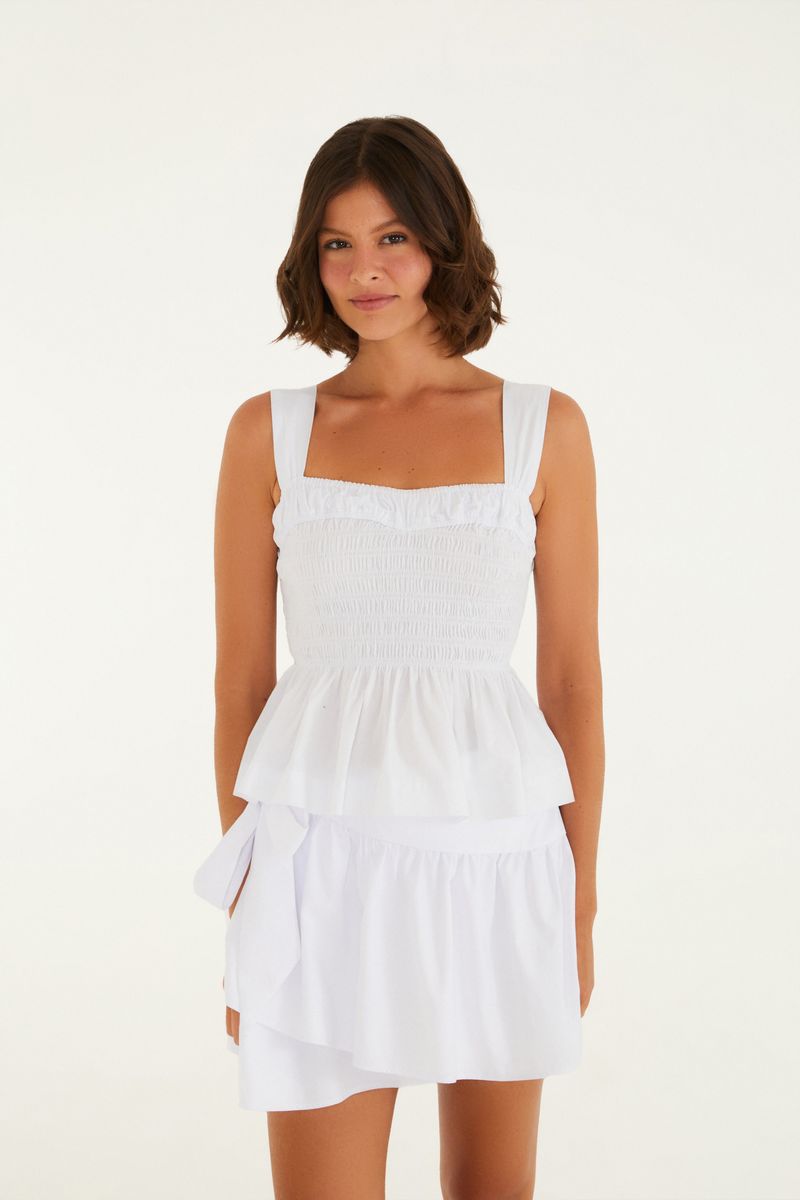 Blusa Lastex Peplum