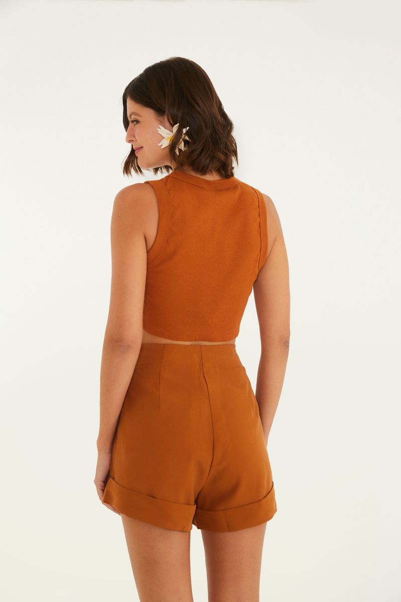 Short Alfaiataria Bolso
