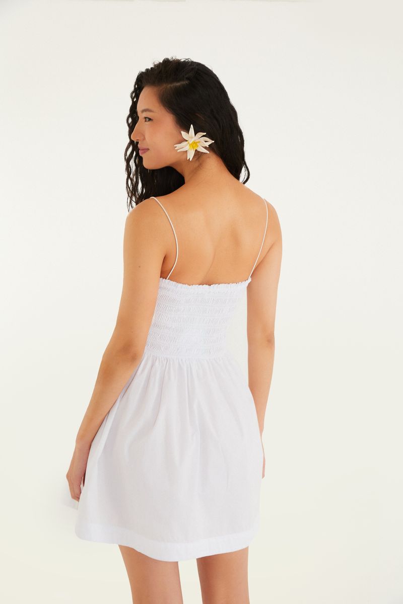 Vestido Curto Lastex Alcinhas