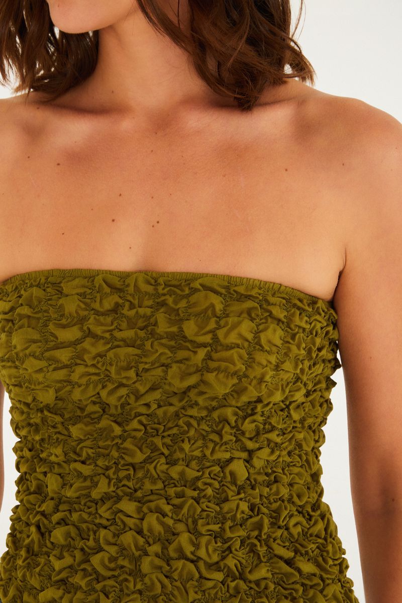 Blusa Lastex Sem Alça