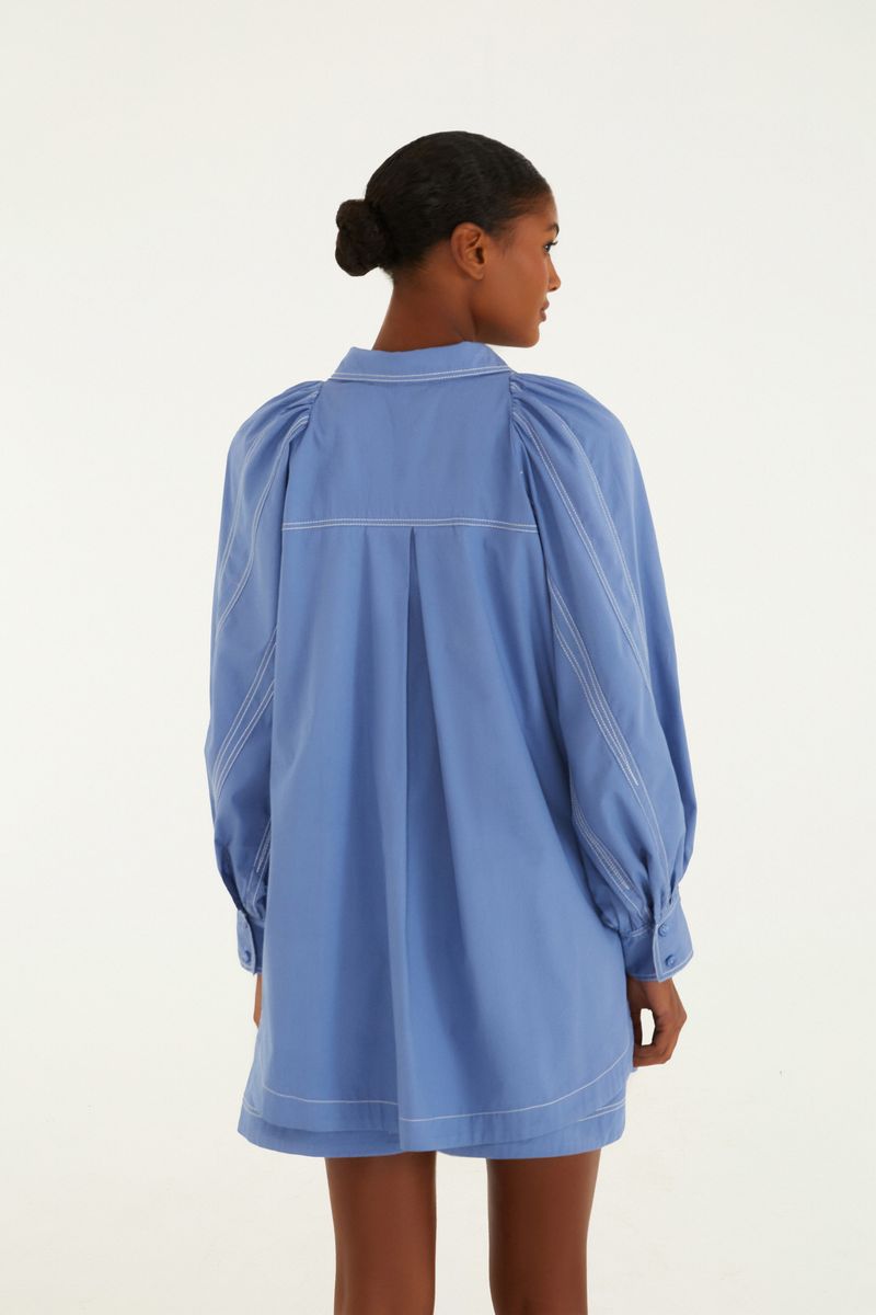 Camisa Mangas Pesponto