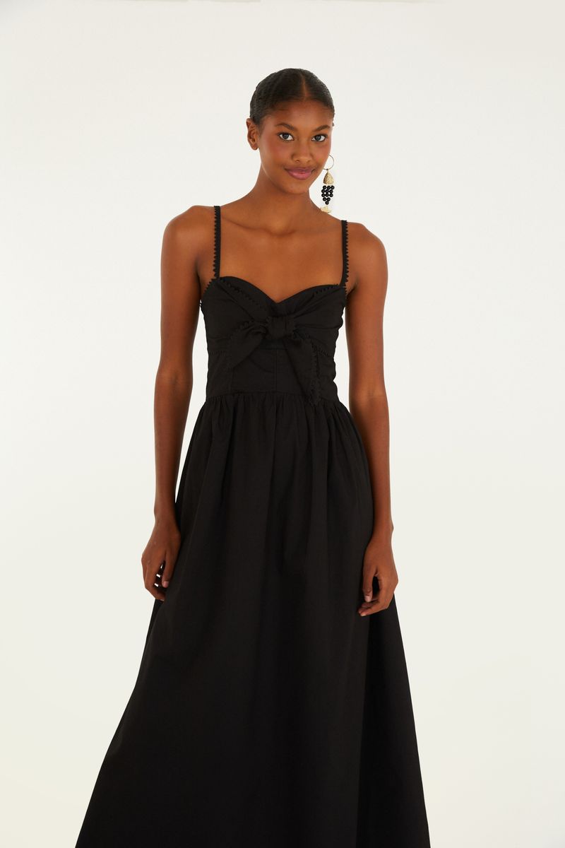 Vestido Alcinhas Amarração Frente