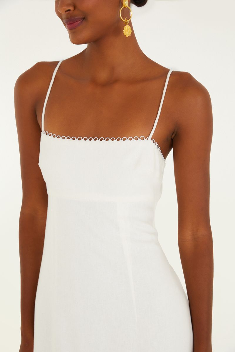 Vestido Reto Alcinhas