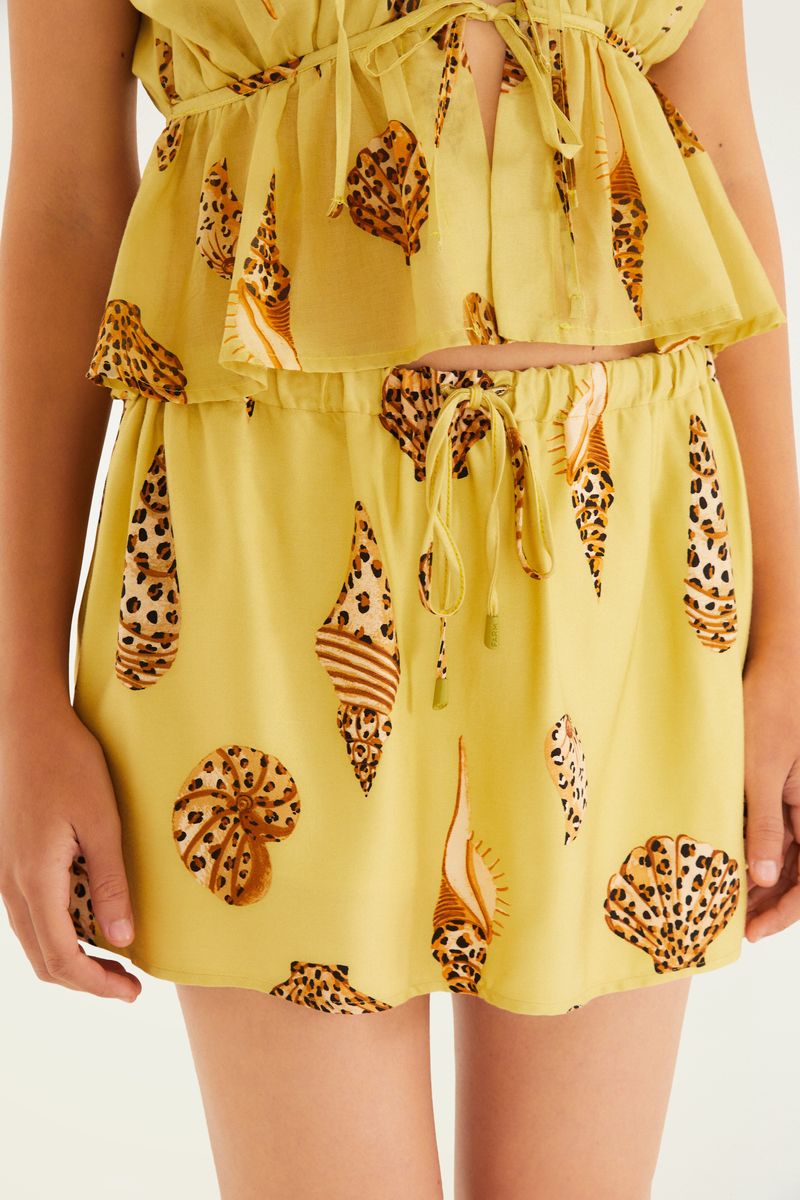 Short Saia Concha Pintada