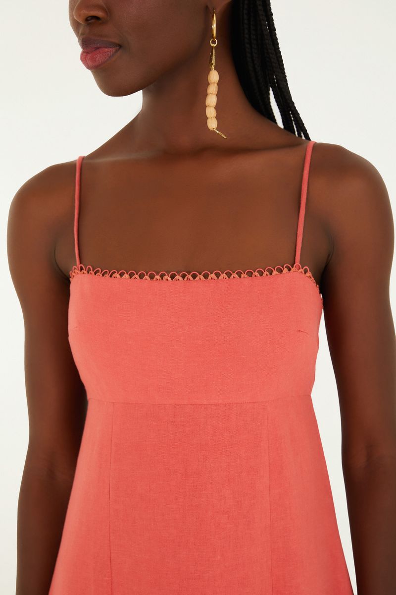 Vestido Reto Alcinhas