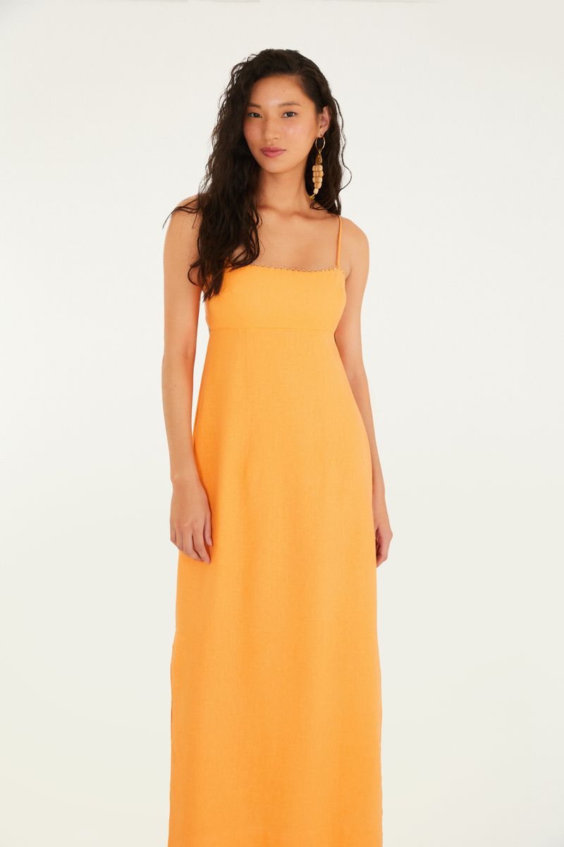 Vestido Reto Alcinhas