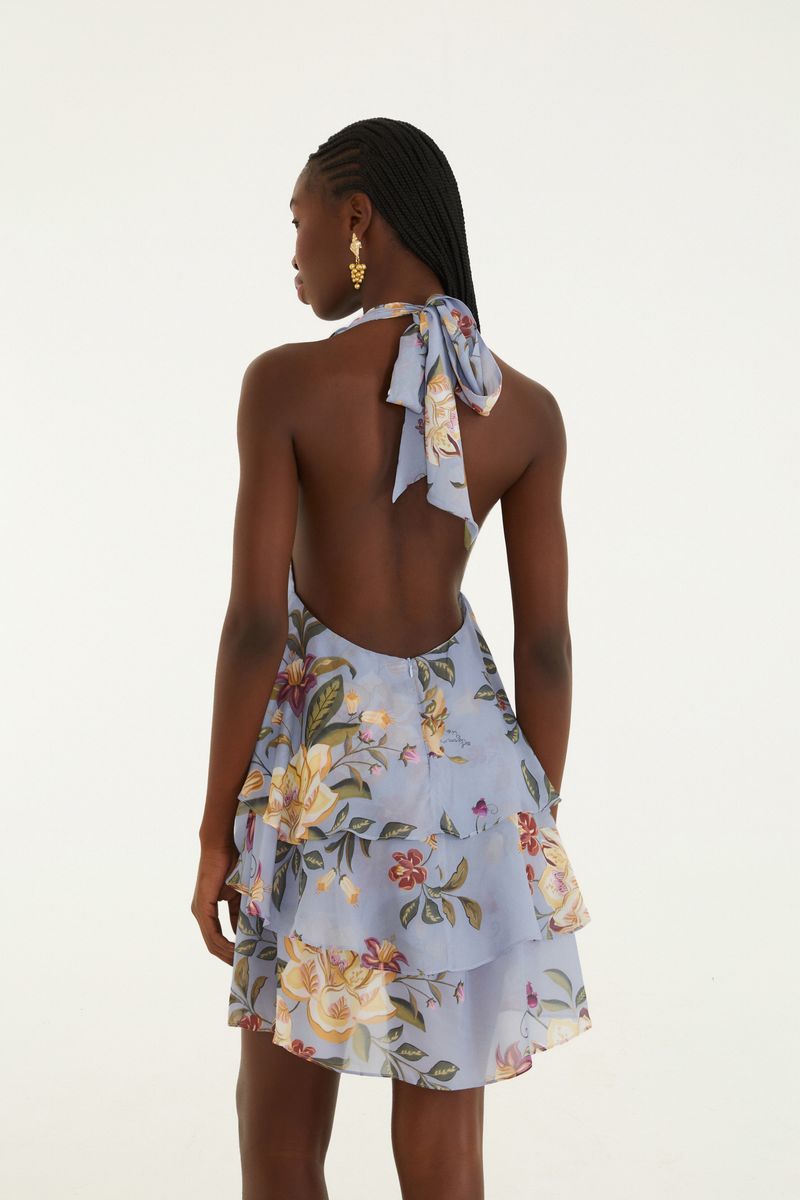Vestido Curto Estampado Floral Beatriz