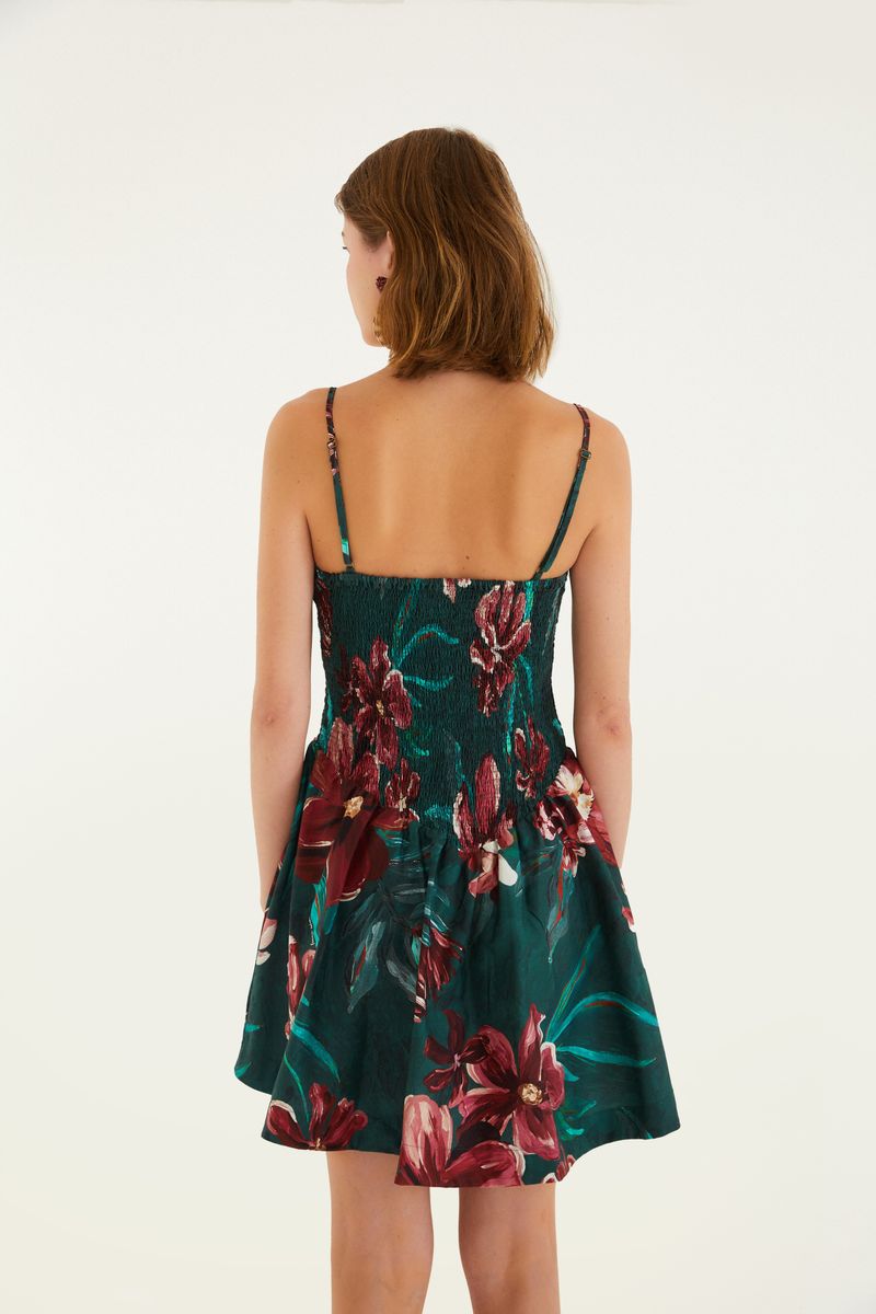 Vestido Curto Estampado Lineia