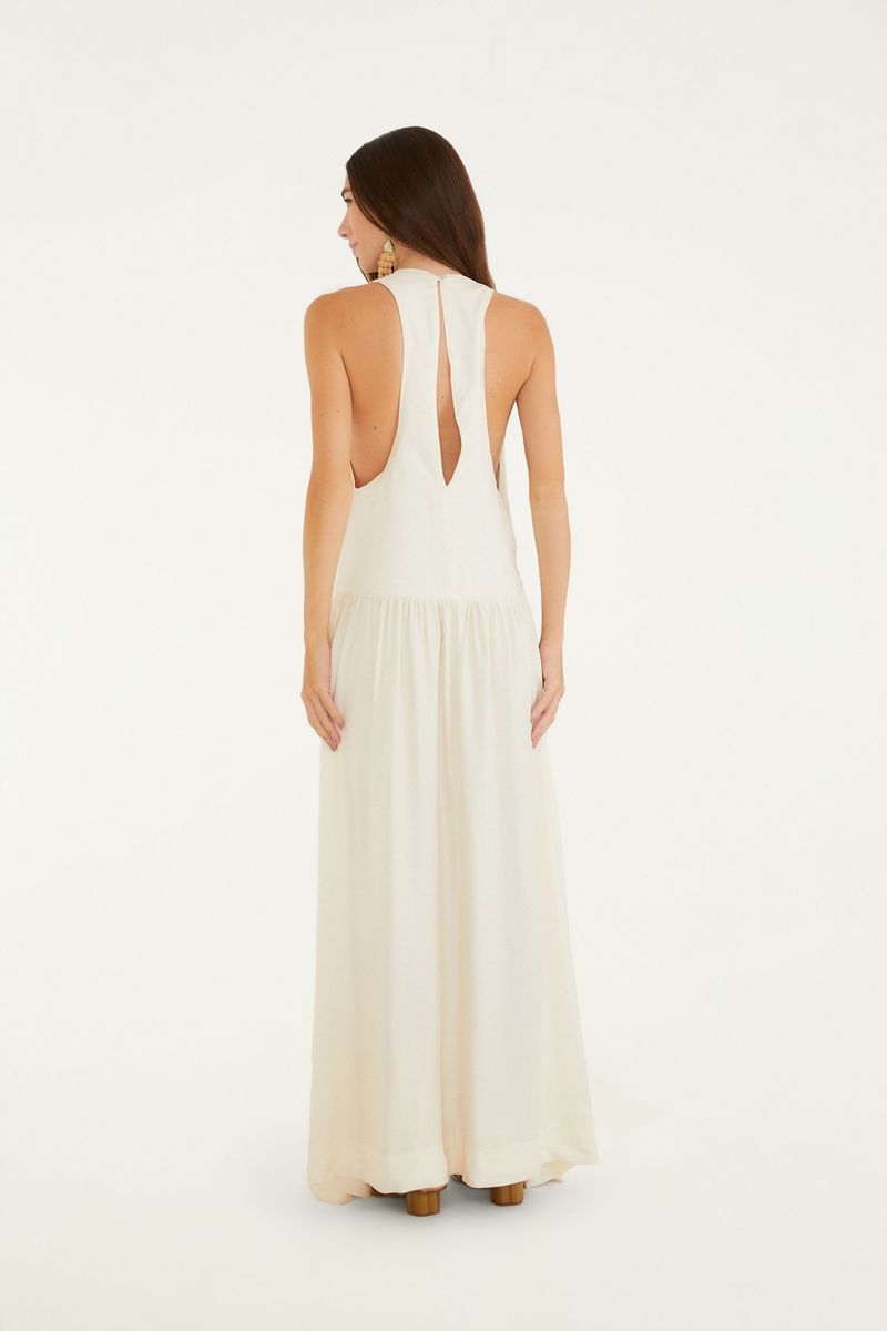 Vestido Longo Estampado Paraíso