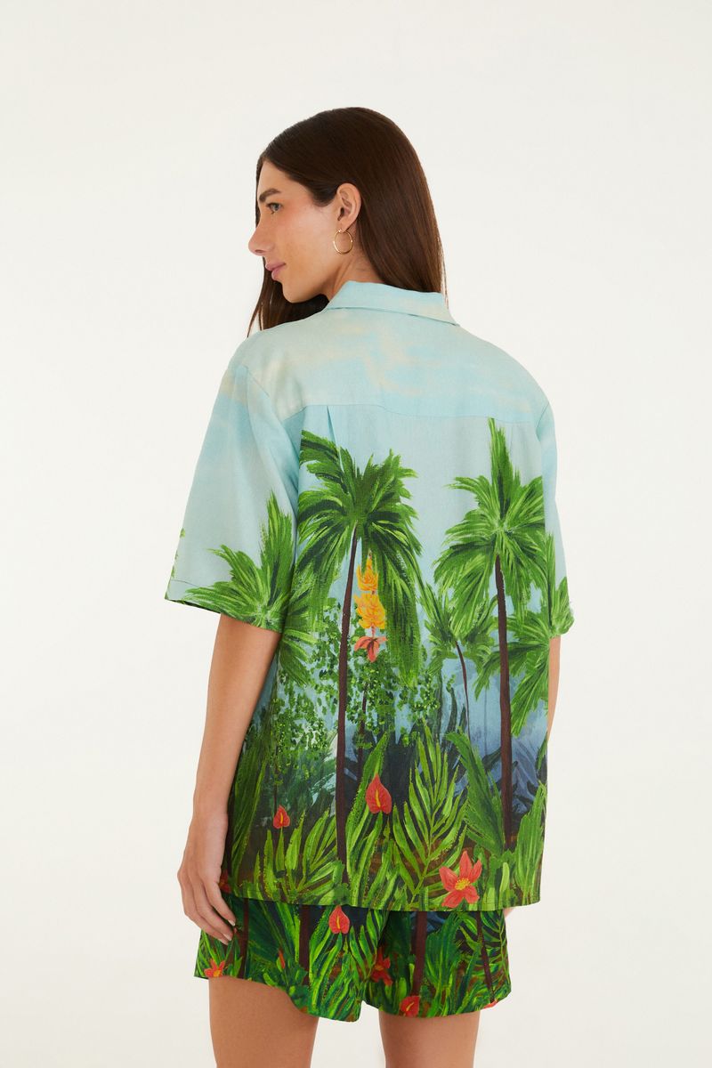 Camisa Estampada Farmrio Tropical