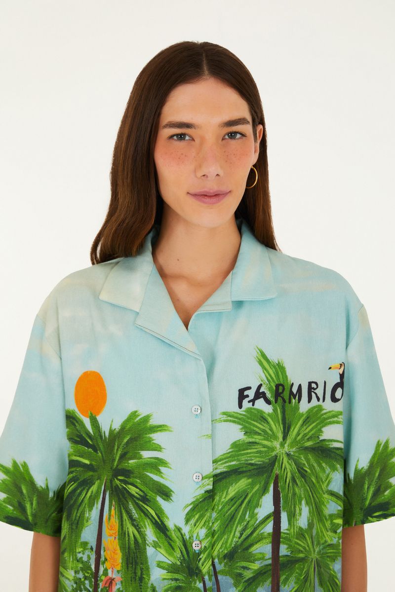 Camisa Estampada Farmrio Tropical
