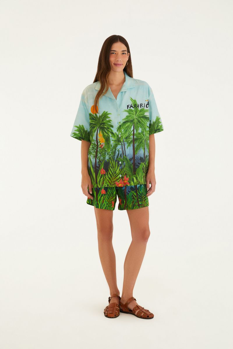 Camisa Estampada Farmrio Tropical