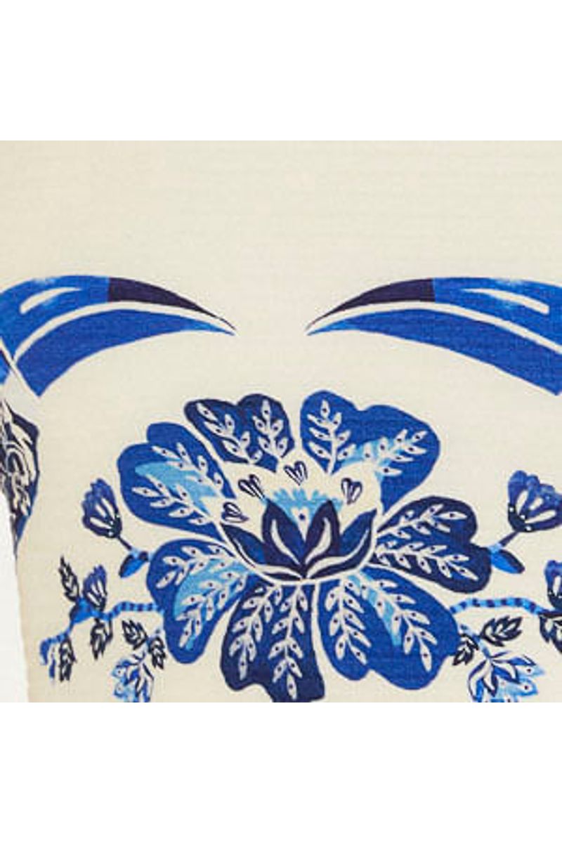 Top Reto Double Estampado Coqueiro Tropical