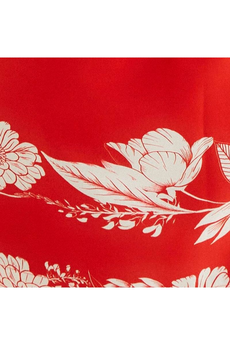 Vestido Curto Alça Estampado Domitila