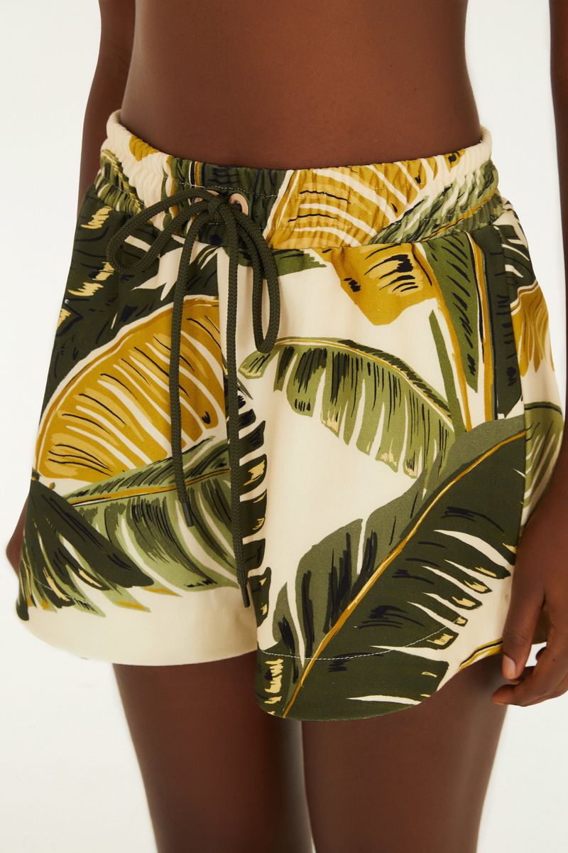 Short Moletom Estampado Trancoso