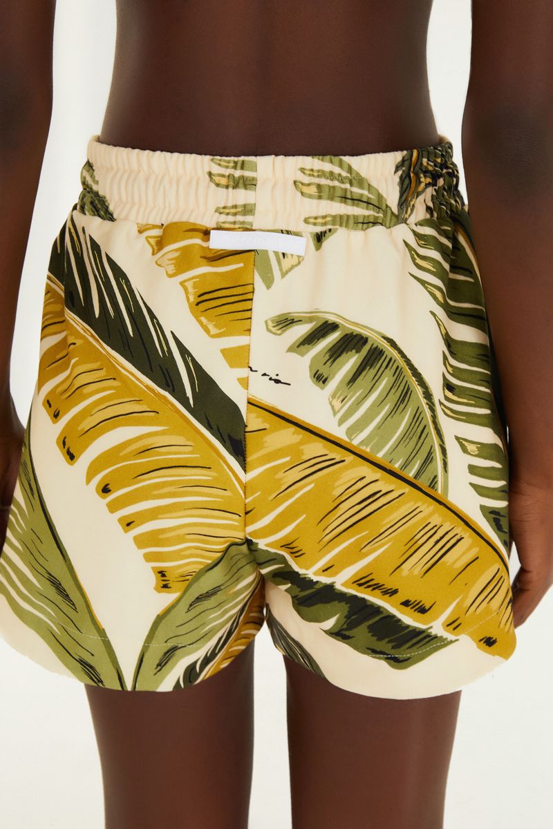Short Moletom Estampado Trancoso