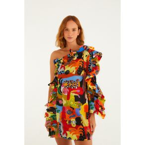 Vestido Curto Estampado Ana Leovy
