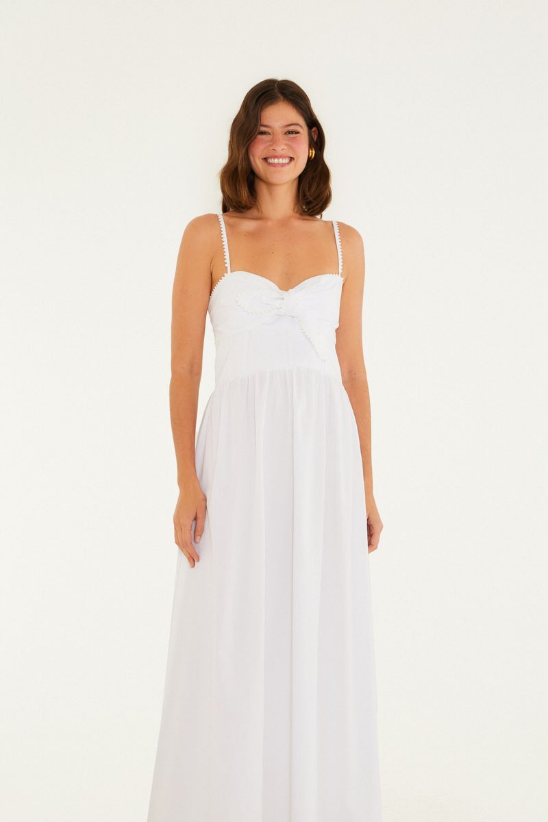 Vestido Alcinhas Amarração Frente