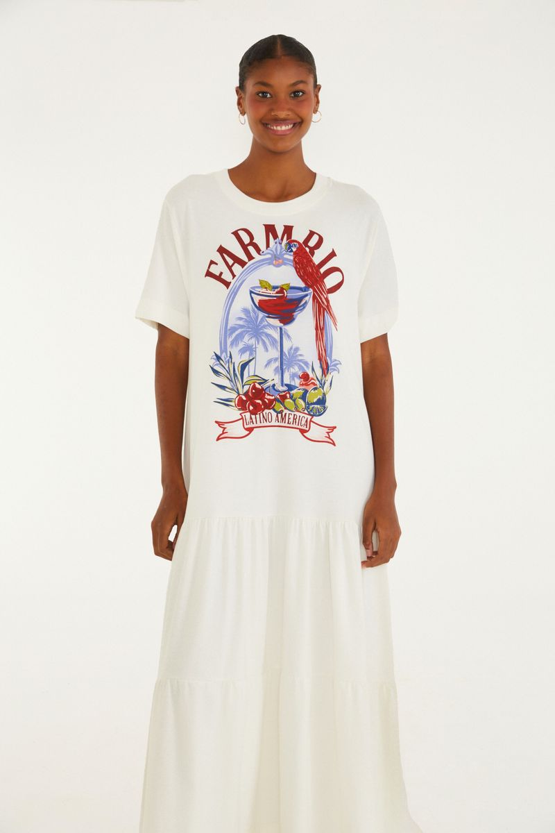 Vestido Cropped Marias Drink Pintado