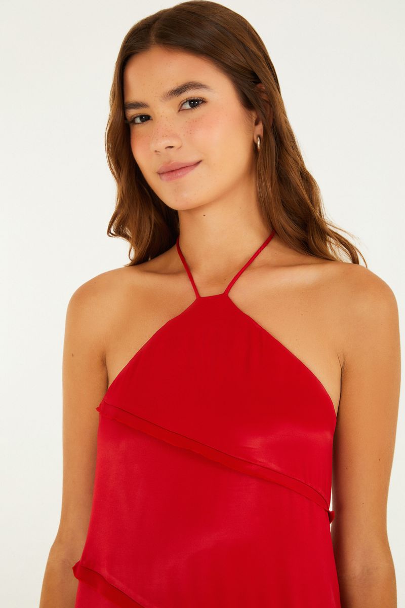 Vestido Frente Única Cetim