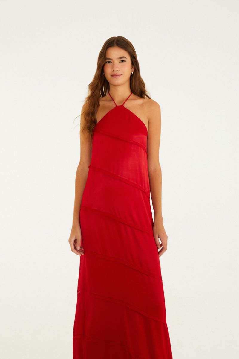 Vestido Frente Única Cetim