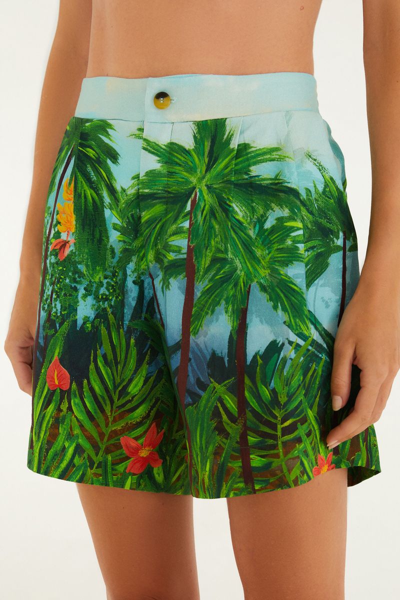 Short Estampado Farmrio Tropical